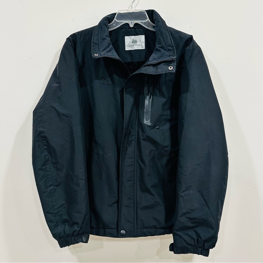GOLDEN CAMEL Men's Winter Jacket Windproof Ski Snow Size M Black Without‎ A Hood
